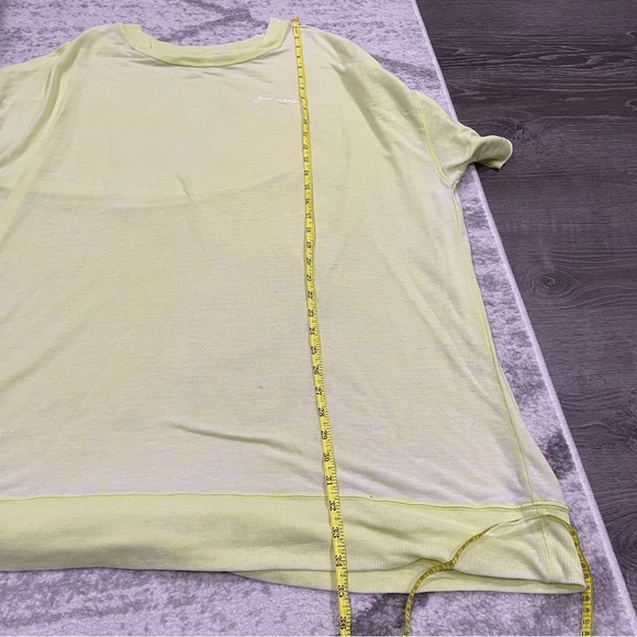 Free People Neon Yellow Cozy Cool Lounge T-Shirt - Picture 11 of 12
